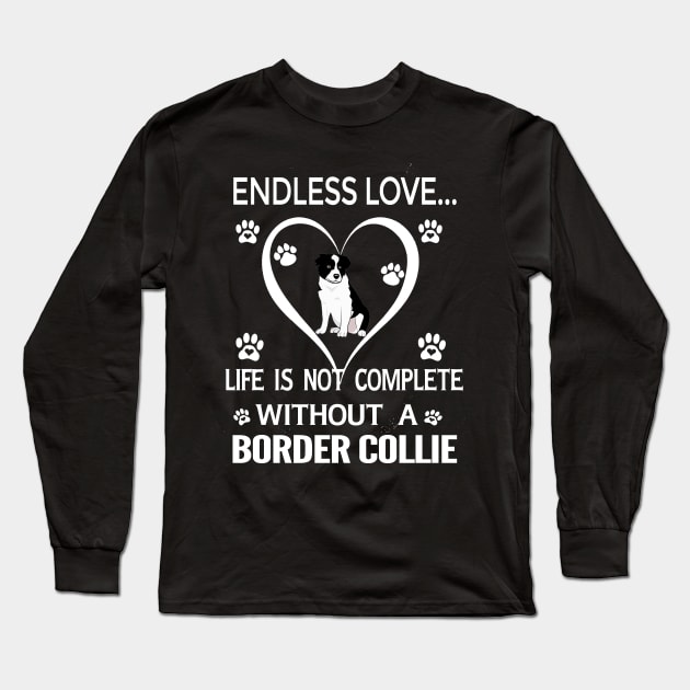 Border Collie Lovers Long Sleeve T-Shirt by bienvaem